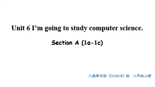 Unit 6 I'm going to study computer science (人教)