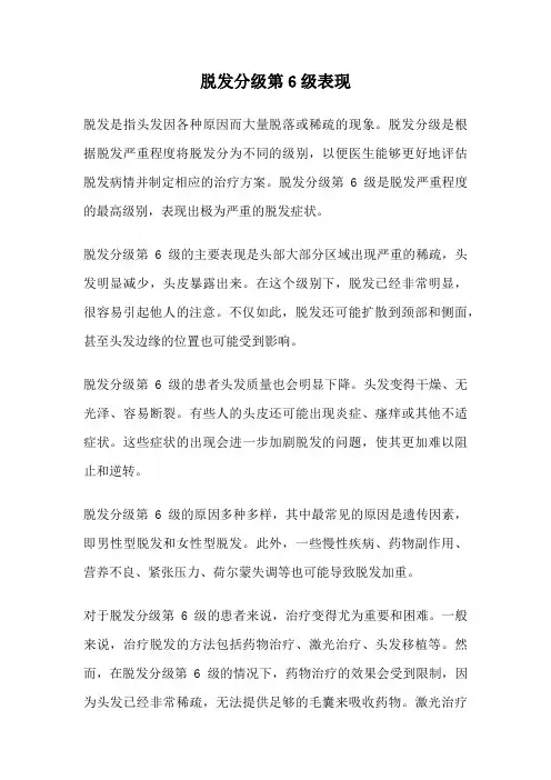 脱发分级第6级表现