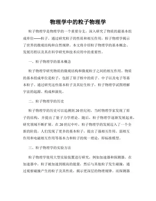 物理学中的粒子物理学