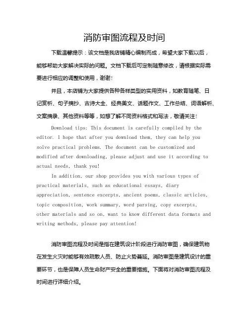 消防审图流程及时间