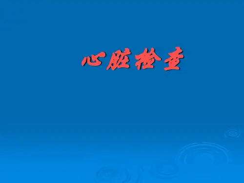 心脏体格检查ppt课件
