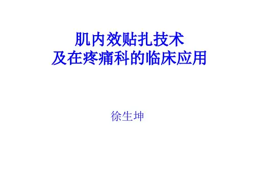肌内效贴扎技术ppt课件