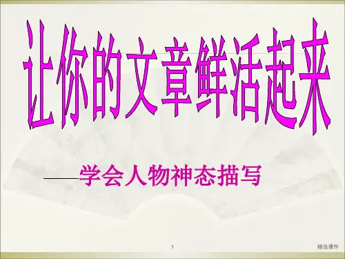 人物神态描写公开课