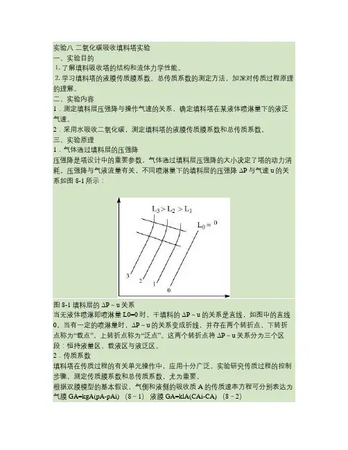 CO2吸收填料塔实验.