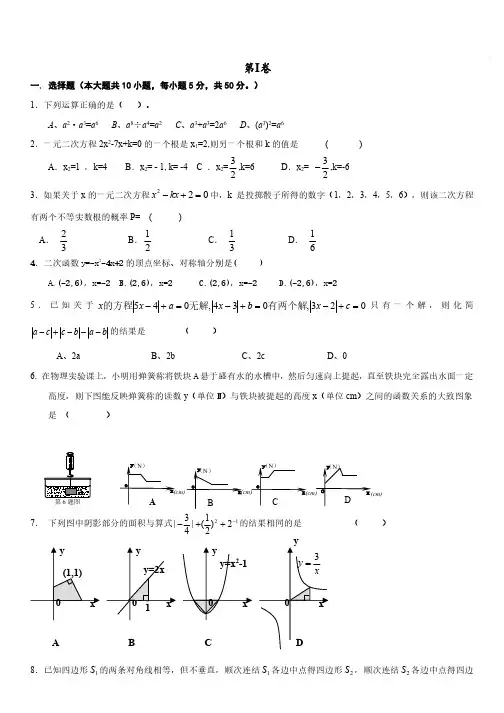 2022新高一入学分班考数学试卷12套(含答案)