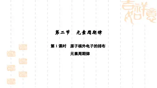 高一化学人教版必修二课件：第一章 第二节 元素周期律(106张PPT)