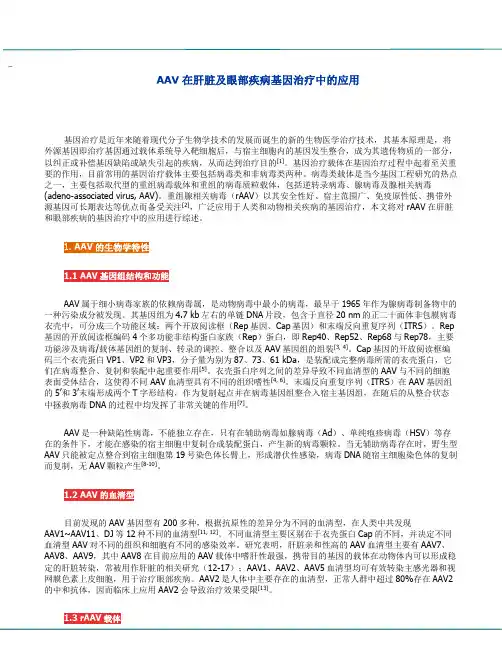 AAV在肝脏及眼部中的应用