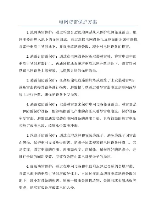 电网防雷保护方案