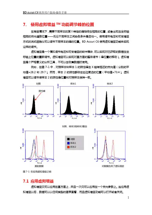 BD Accuri C6 软件虚拟增益功能介绍