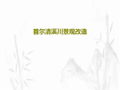 首尔清溪川景观改造57页PPT