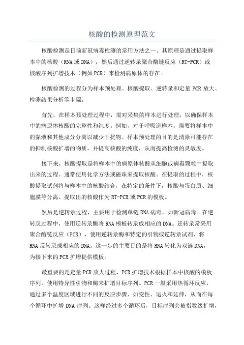 核酸的检测原理范文