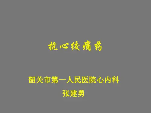 抗心绞痛药