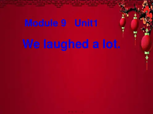五年级英语下册 module 9 unit 1 we laughed a lot课件(3)
