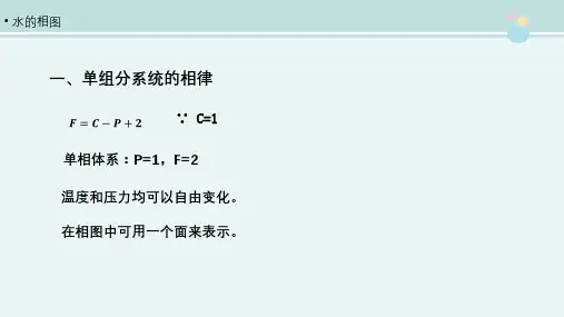 煤化工技术专业《水的相图》