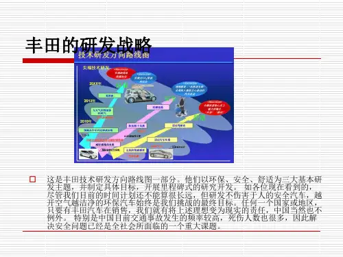 丰田汽车的研发战略