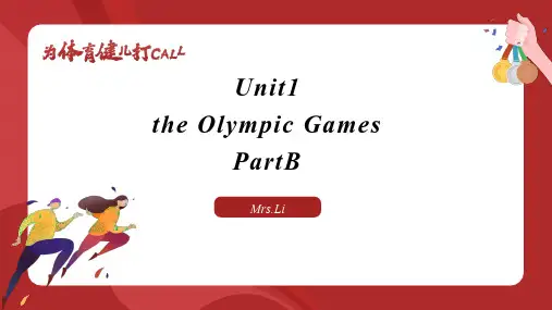 闽教版英语六年级上册Unit1 The Olympic Games PartB课件