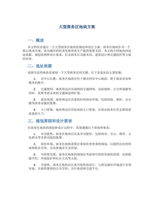 大型商务区地块方案 (2)