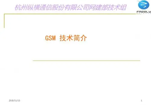 GSM系统基本知识培训.讲义