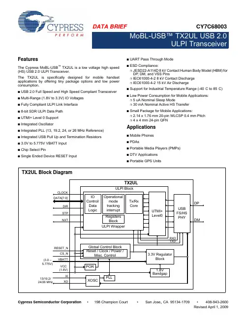CY7C68003资料