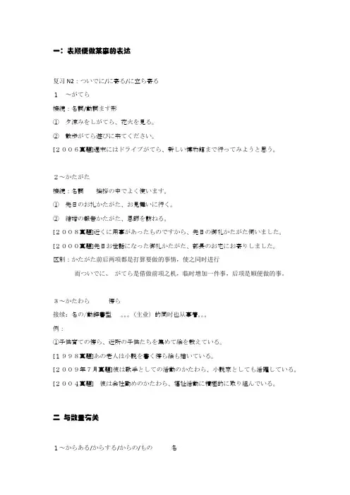 N1语法第三课