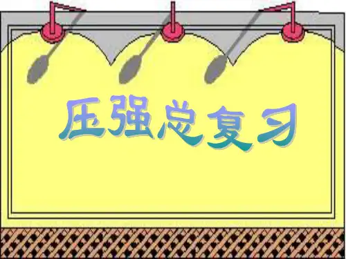 沪科版九年级物理中考第一轮复习---《压强》总复习1(ppt)