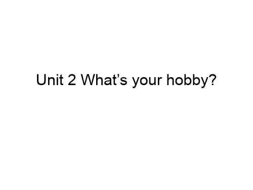 What’s your hobby_优秀课件
