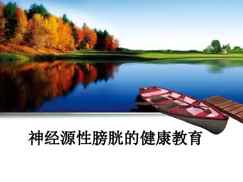 神经源性膀胱的健康教育ppt课件