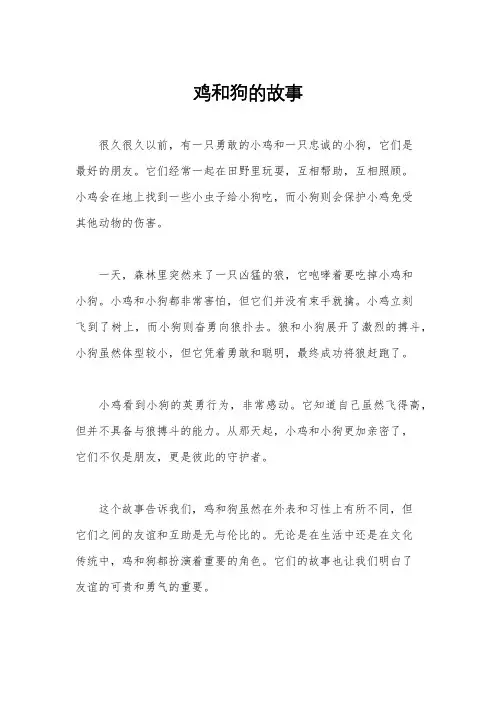 鸡和狗的故事