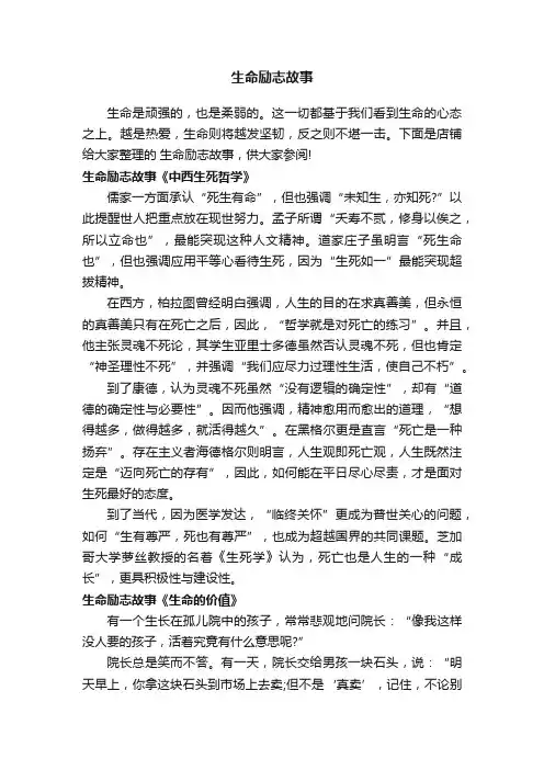 生命励志故事