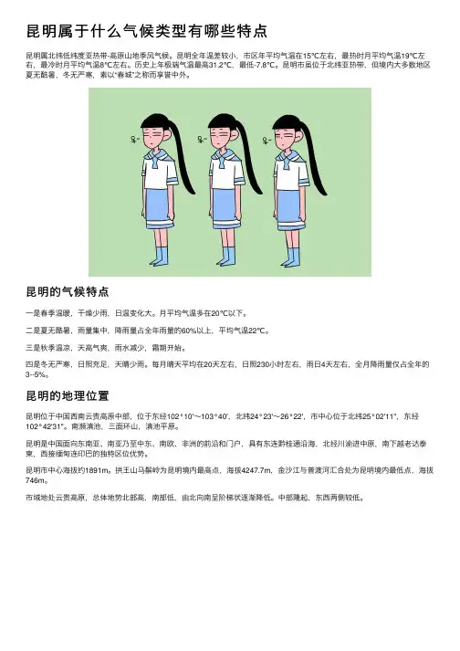 昆明属于什么气候类型有哪些特点