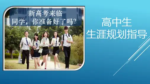 高中生涯规划指导高中主题班会优质课件