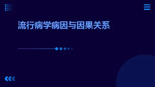 流行病学病因与因果关系ppt