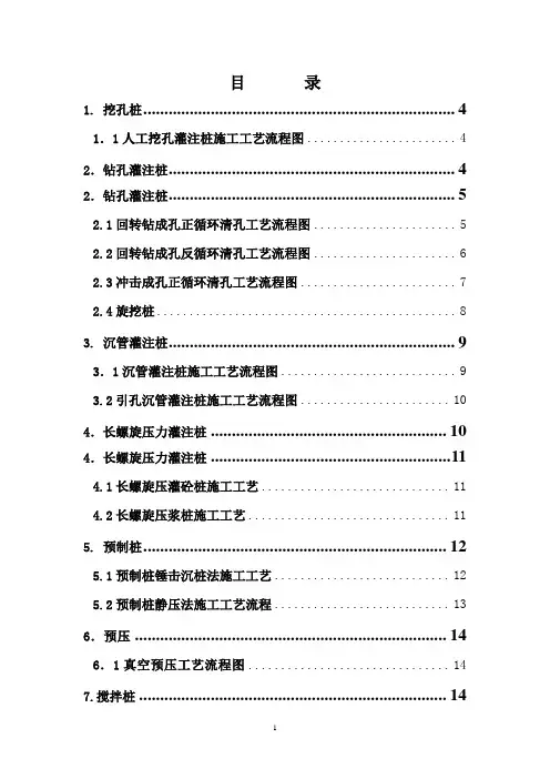 引孔沉管灌注桩施工工艺流程图