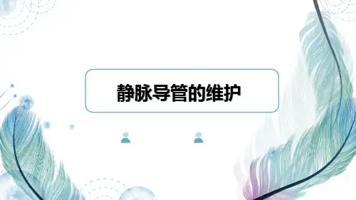 静脉导管的维护
