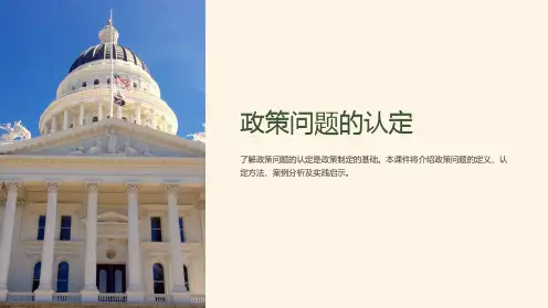 《政策问题的认定》课件