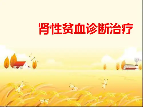 肾性贫血诊治 PPT