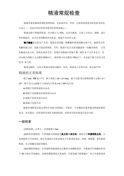 精液报告