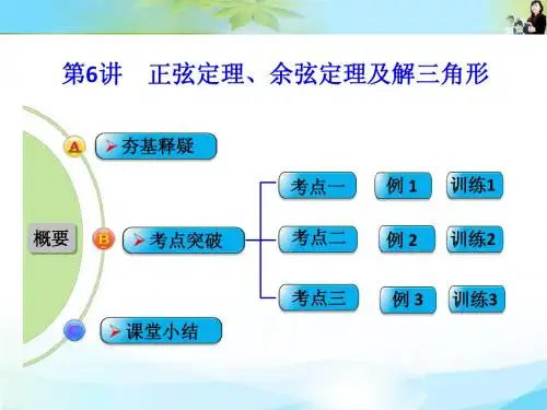正弦定理、余弦定理及解三角形