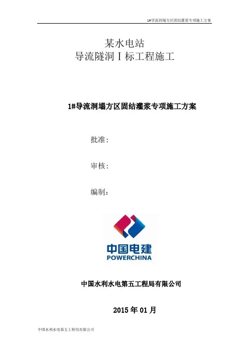 固结灌浆专项施工方案