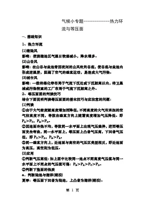 热力环流专题