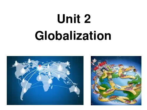 商务英语综合教程第二册unit 2 Globalization