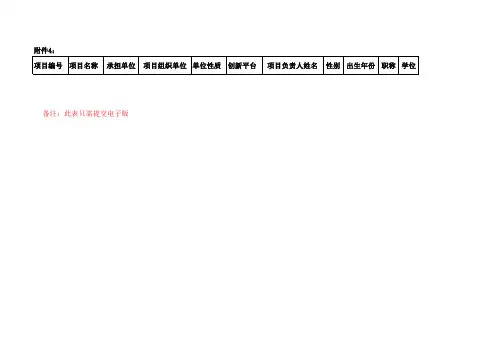 项目基本情况表001