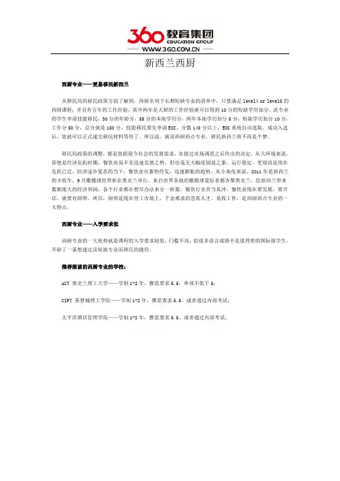 新西兰西厨
