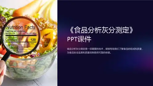 《食品分析灰分测定》课件