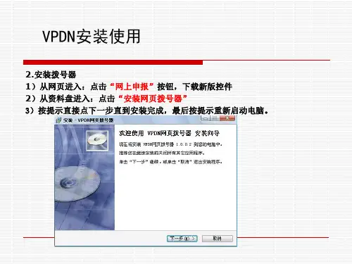 VPDN网上申报系统