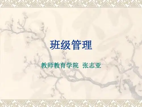 第1章 班级、班级管理与班主任概要
