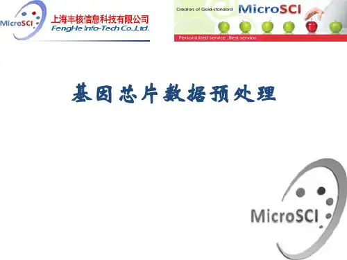 芯片数据预处理方法
