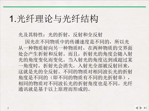 光纤的基本知识及应用PPT(最新版)