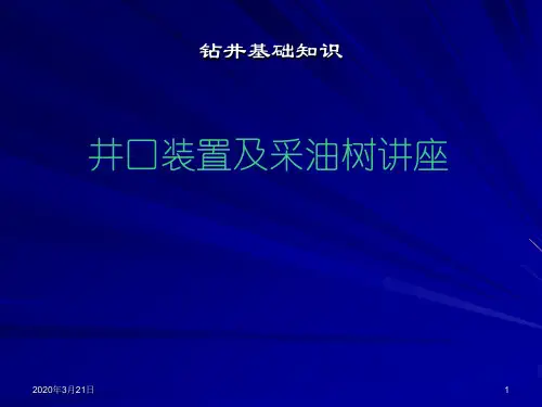 钻井基础知识-井口装置及采油树讲座PPT课件