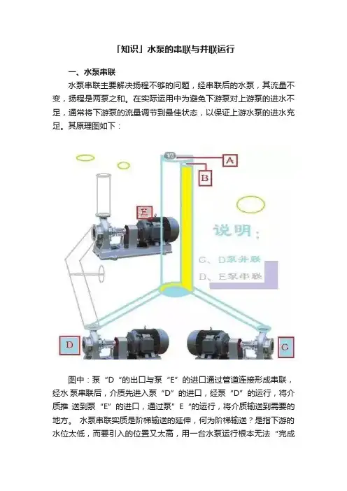 「知识」水泵的串联与并联运行